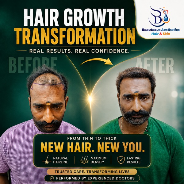 Hair Growth Transformation: From Receding Hairline to a Fuller, Natural Look